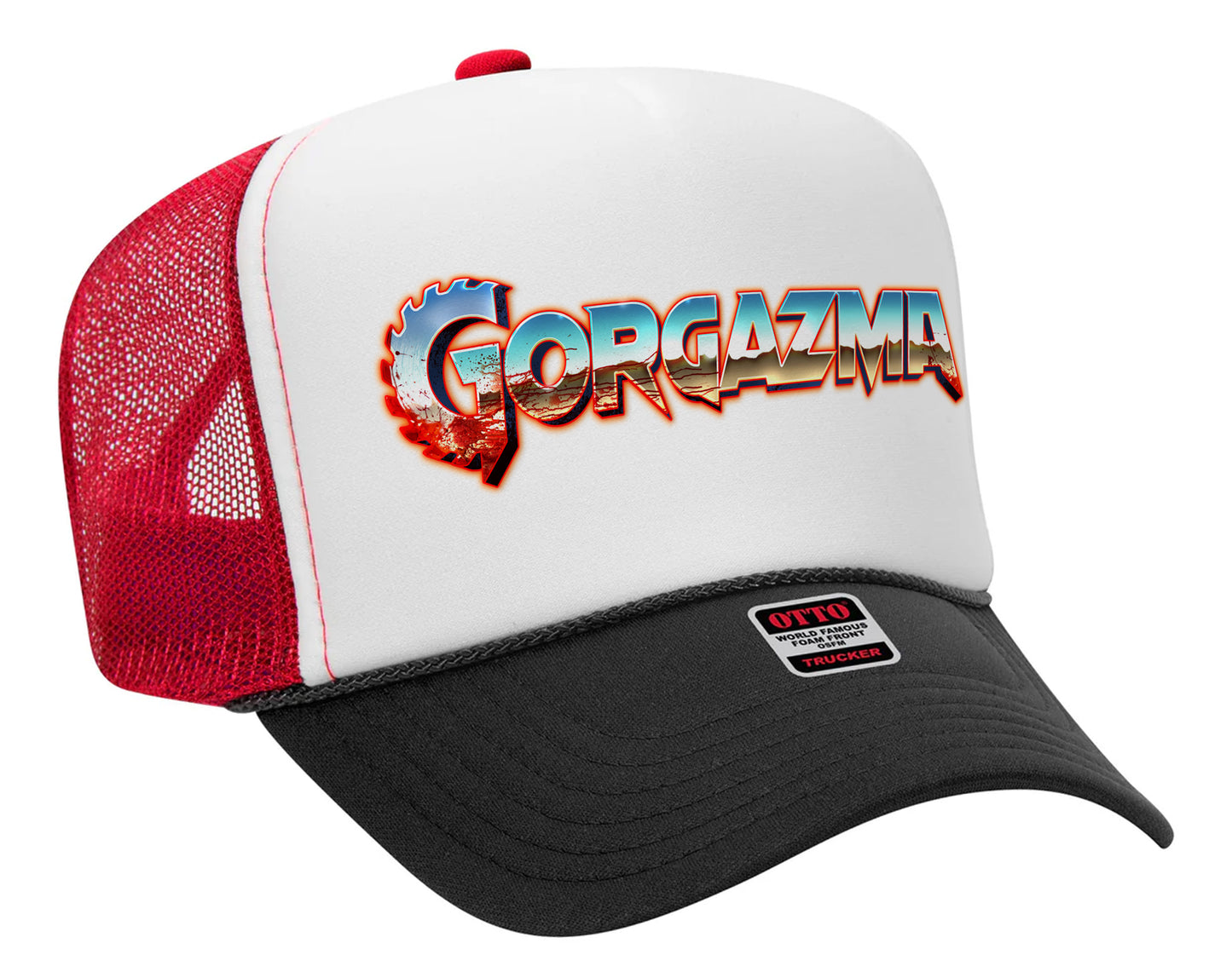 Blood-Chrome GORGAZMA  Logo Trucker Hat